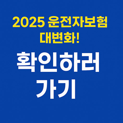 2025 운전자보험 대변화! 보장 50% 줄어드는 이유