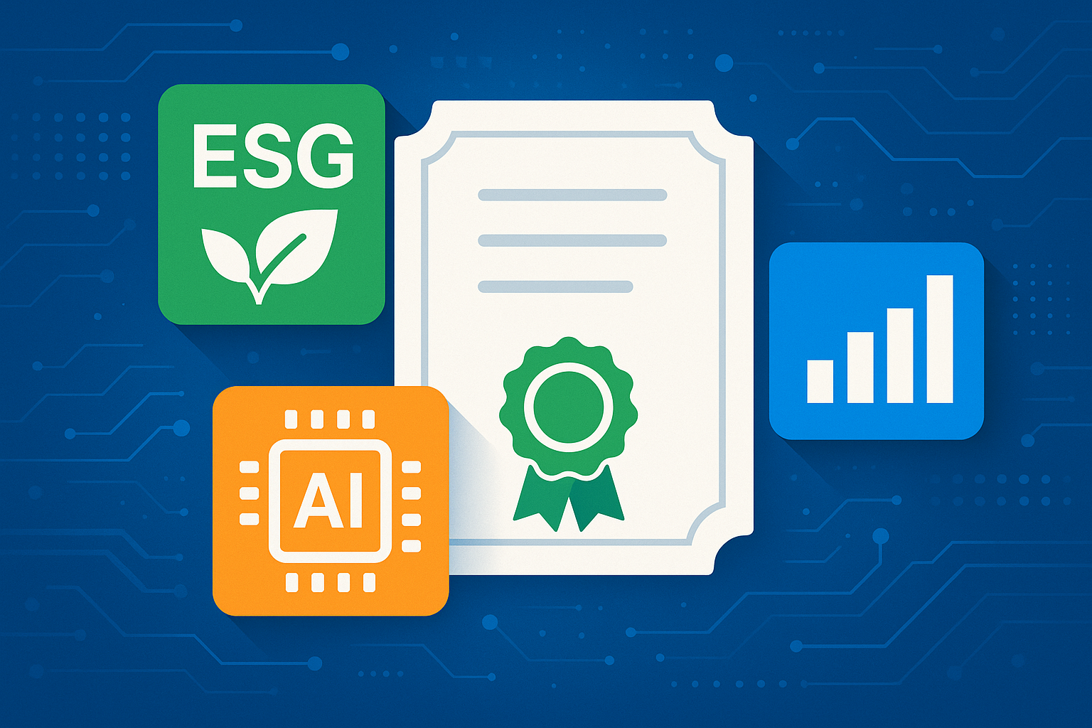 2025년 디지털 전환(ESG, 데이터, AI) 관련 인기 자격증 비교분석