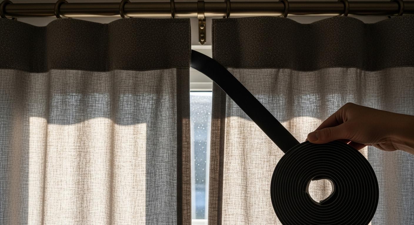 커튼 틈새 막는 법