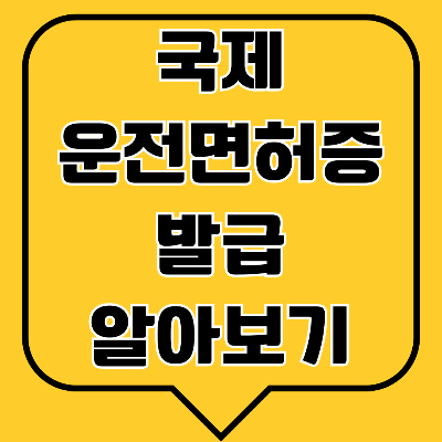 국제운전면허증 당일 발급 및 인터넷 발급 알아보기