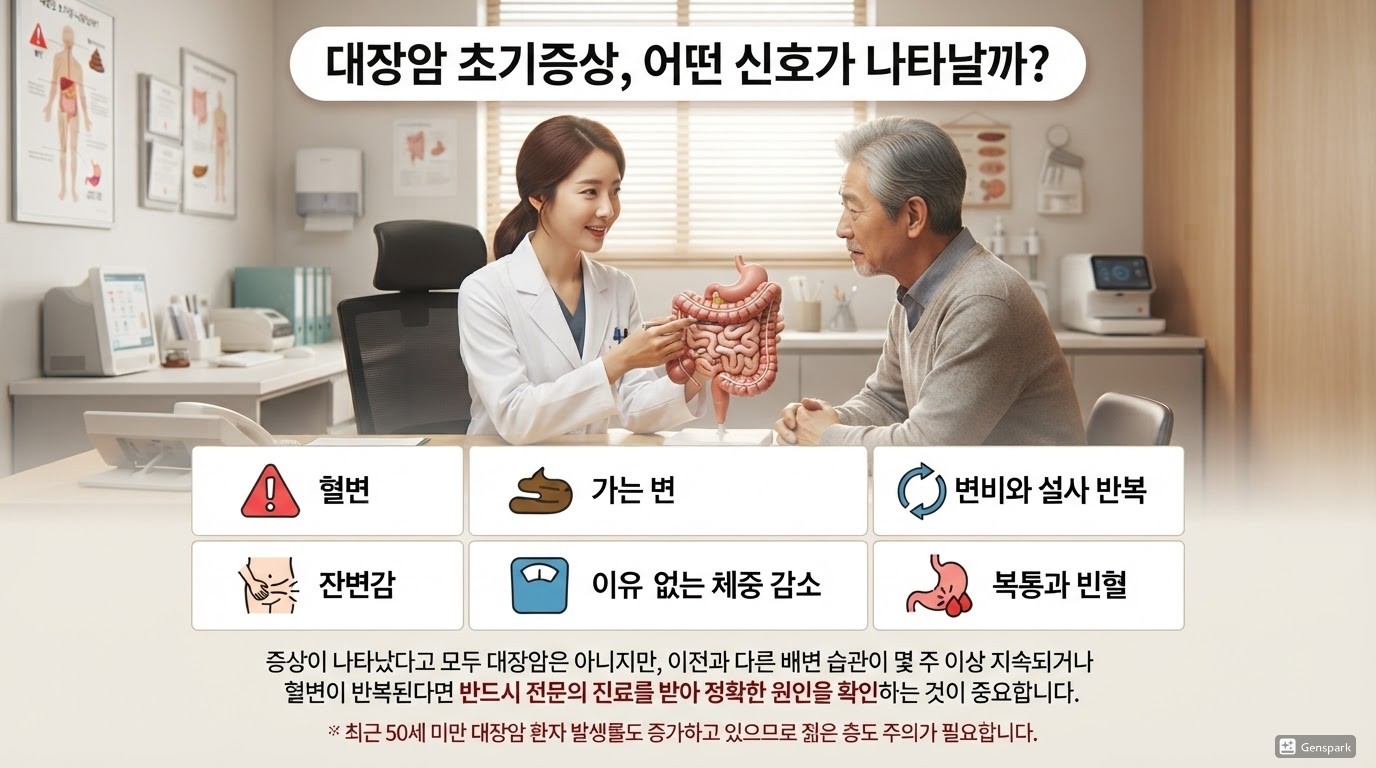 대장암 초기증상, 어떤 신호가 나타날까?