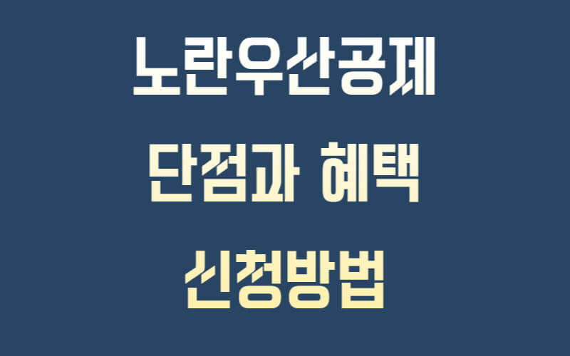 노란우산공제 단점
