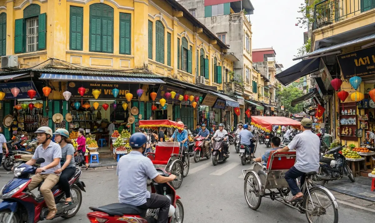 활기 넘치는 하노이 구시가지의 거리 풍경과 일상