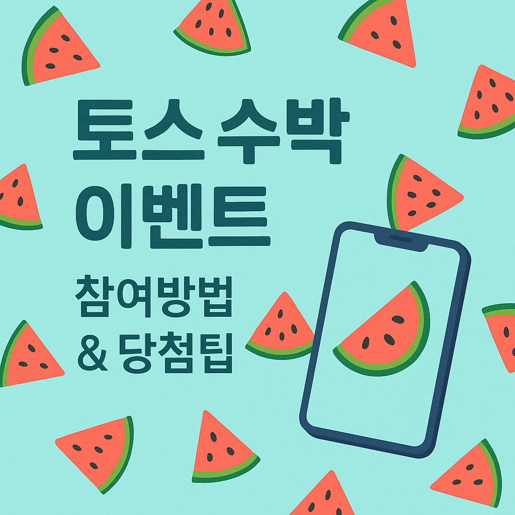 토스 수박 이벤트 참여 꿀팁 ❘ 하루 만에 당첨 확률 높이는 법