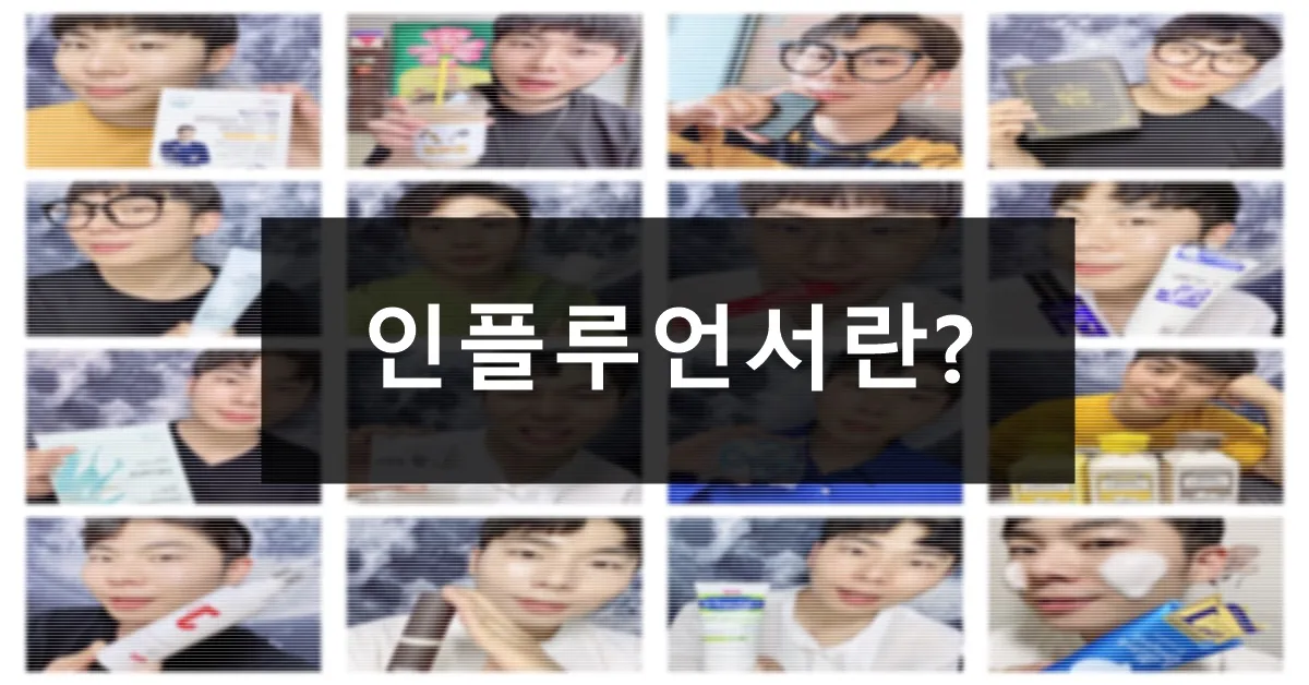 인플루언서 뜻 유래 의미 활용방법_7