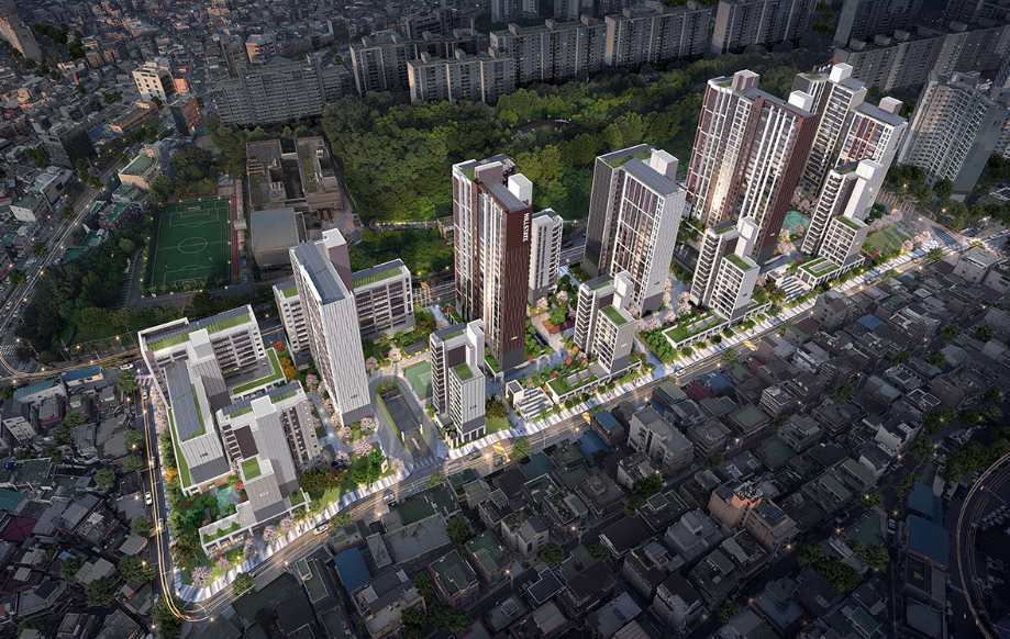 힐스테이트 이수역센트럴 조감도 [출처 현대건설]