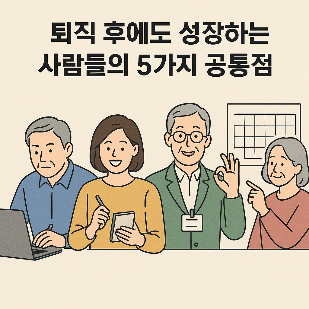 퇴직 후에도 성장하는 사람들의 5가지 공통점