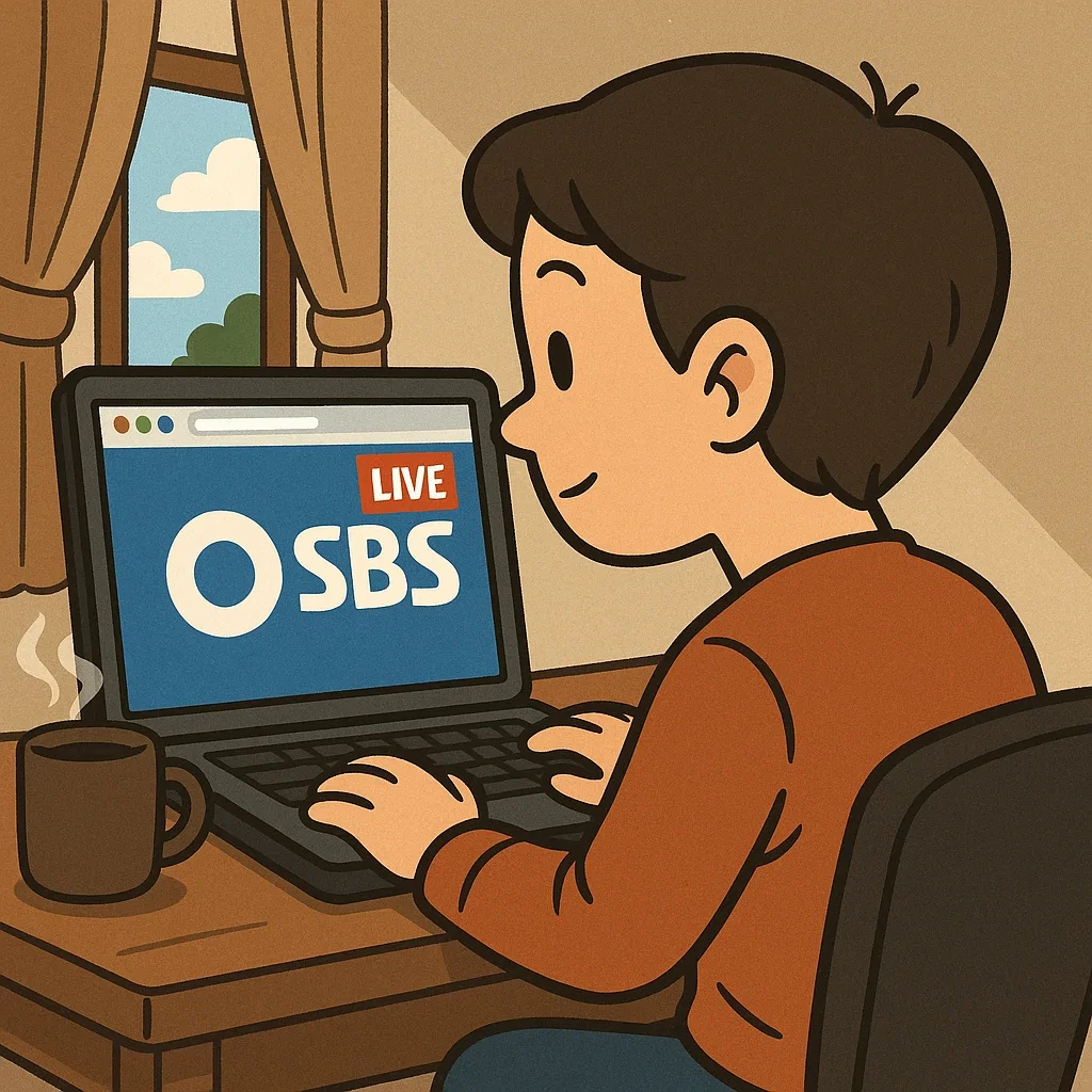 SBS 실시간 TV 무료 시청 방법 (웹/모바일)