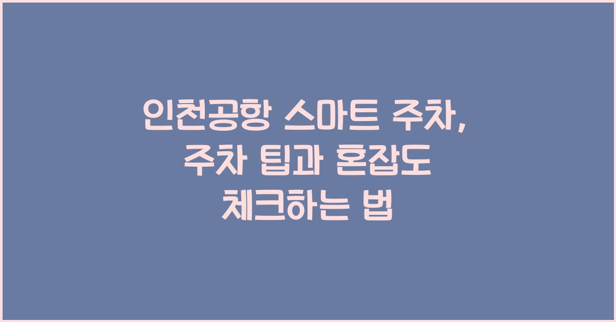 인천공항 스마트 주차