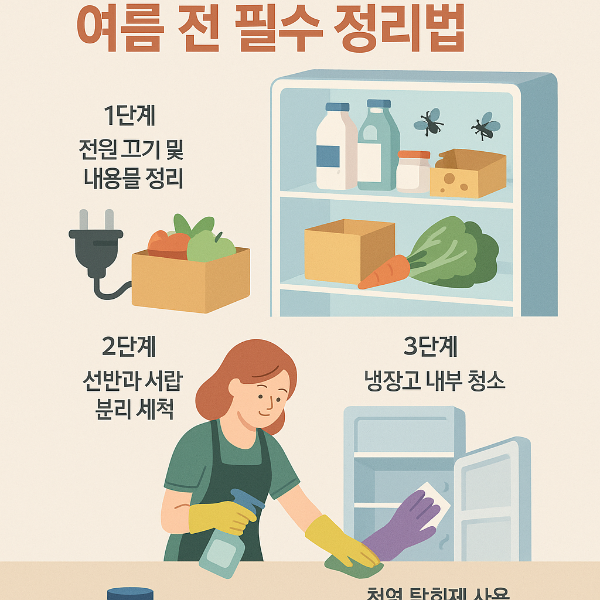 냉장고 청소 안 하면 벌레 생긴다? 여름 전 필수 정리법