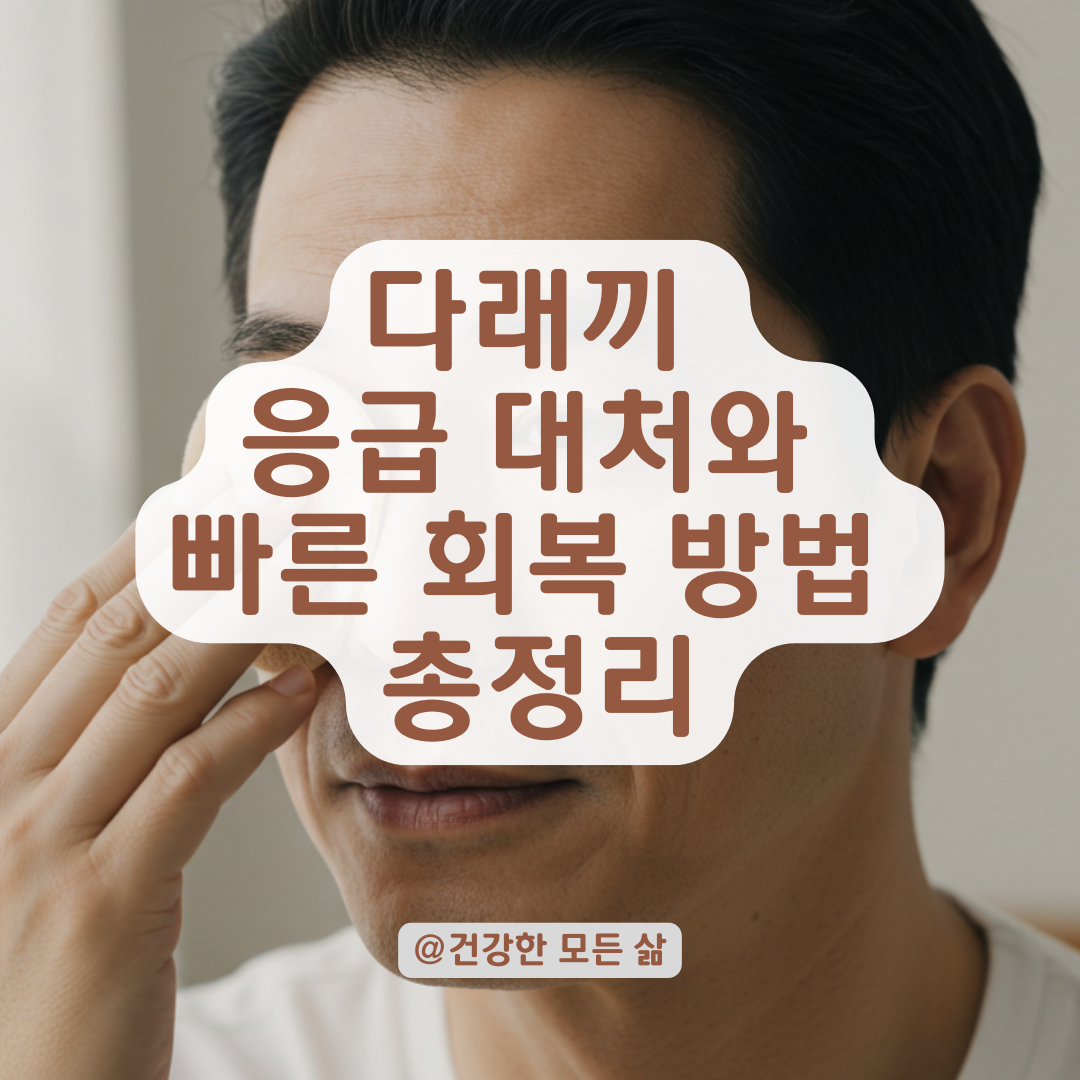 다래끼 터지기 직전처럼 아프다면, 지금 당장 해야 할 응급 대처법 정리.