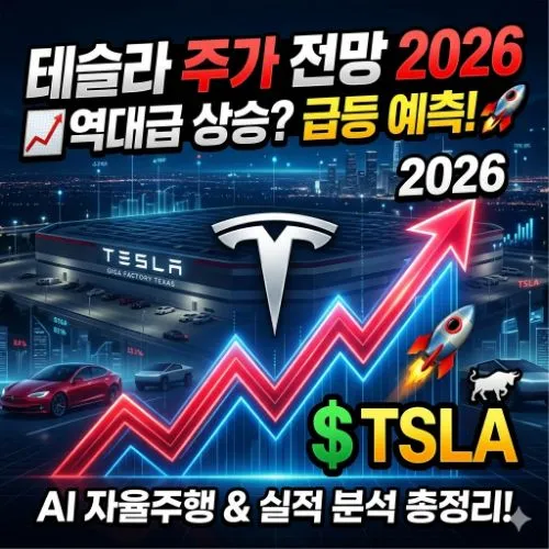 테슬라 주가 전망 2026 ❘ 혁신적 AI 생태계와 로보택시가 견인할 미래 가치 분석