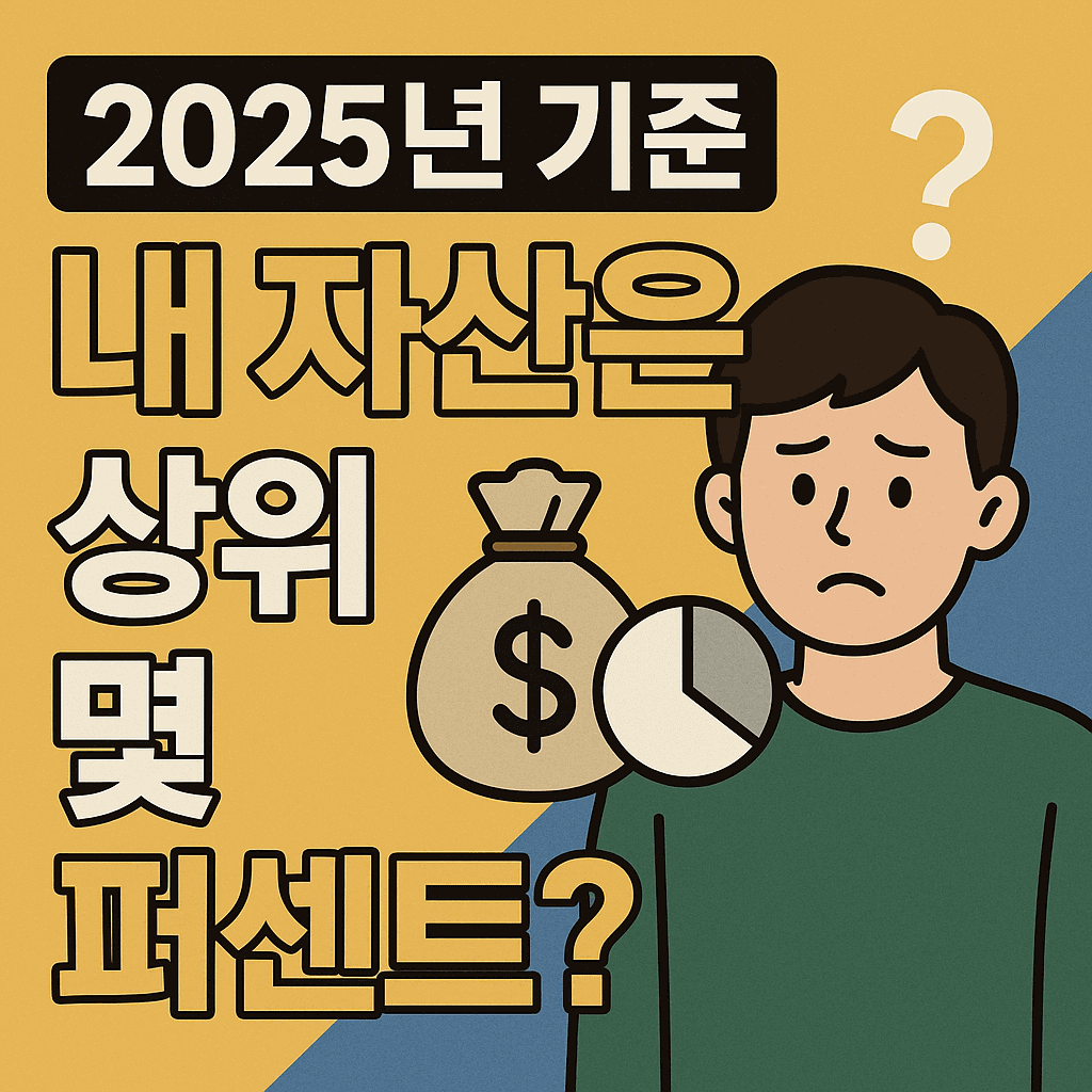 2025년 내 자산은 상위 몇 퍼센트 이미지