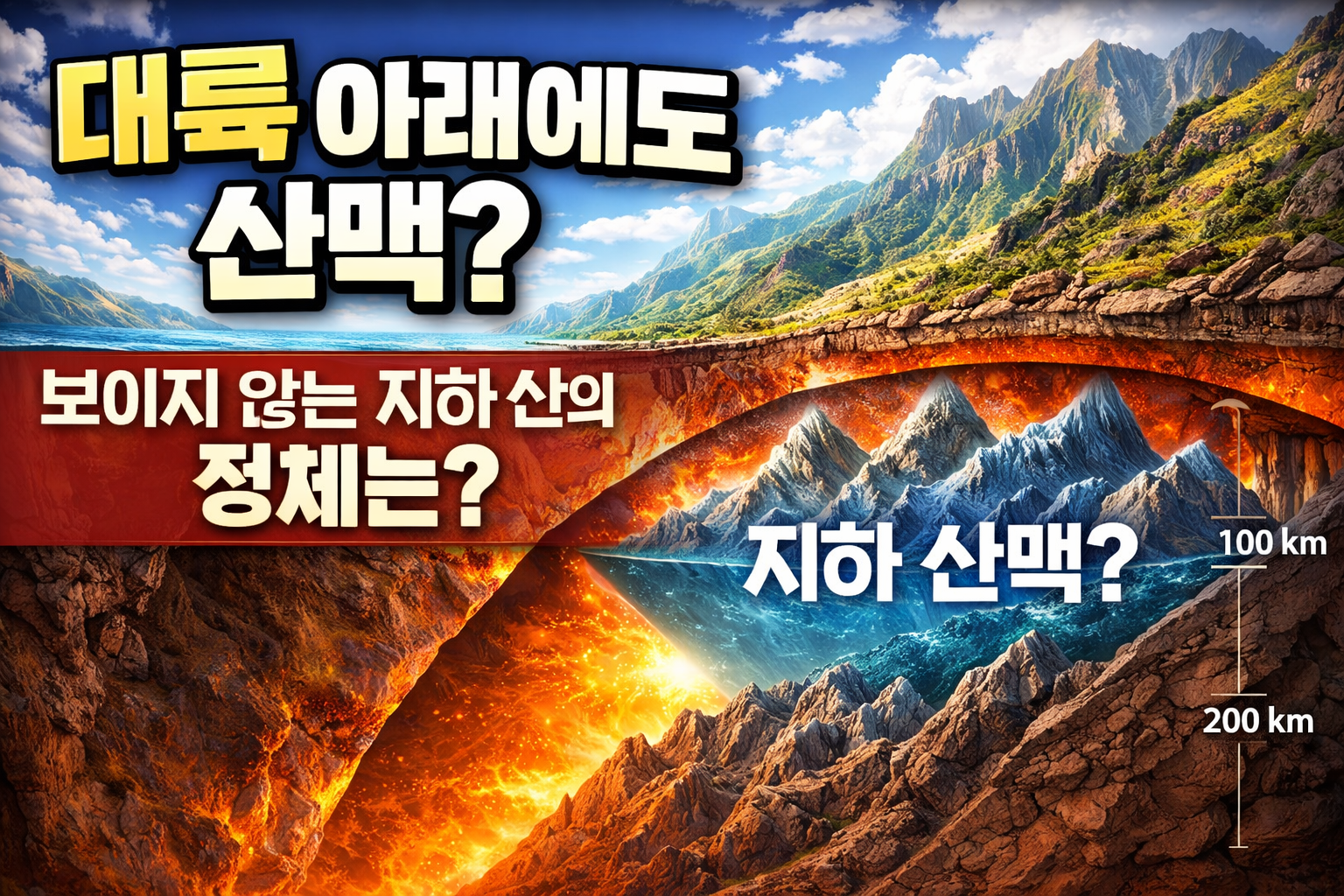 대륙 아래에도 산맥이 있다 보이지 않는 지하 산의 충격적인 정체