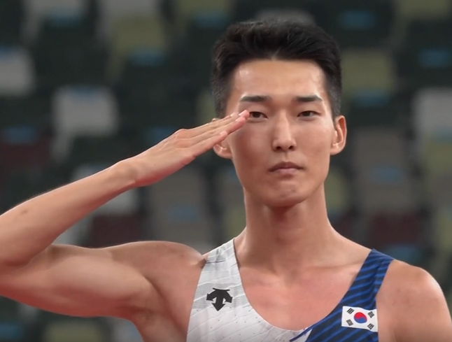 높이뛰기 우상혁선수