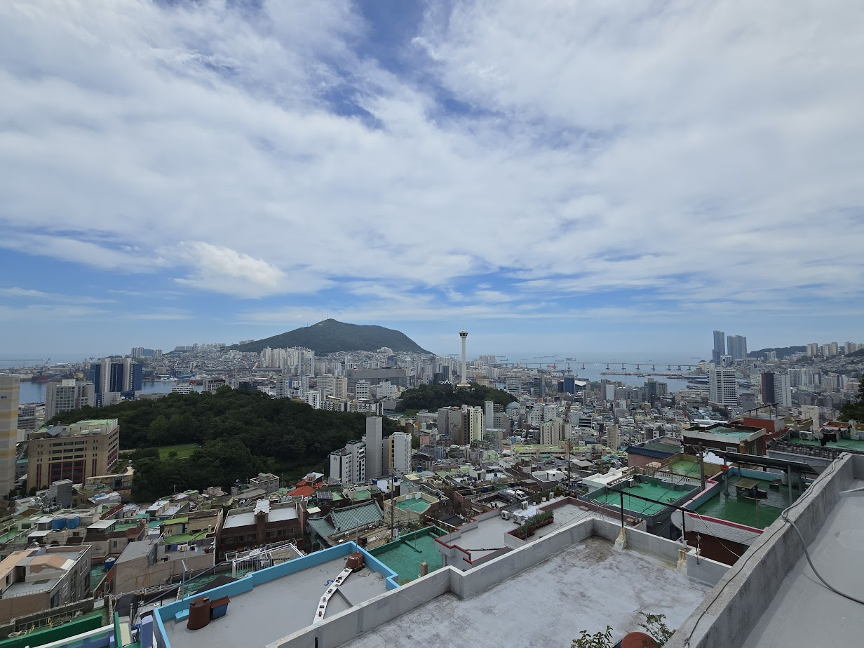 부산카페파로스에서 바라본 부산전경 사진