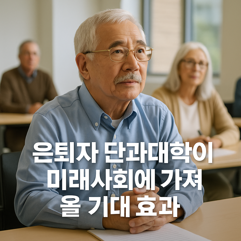 은퇴자 단과대학이 미래사회에 가져올 기대 효과
