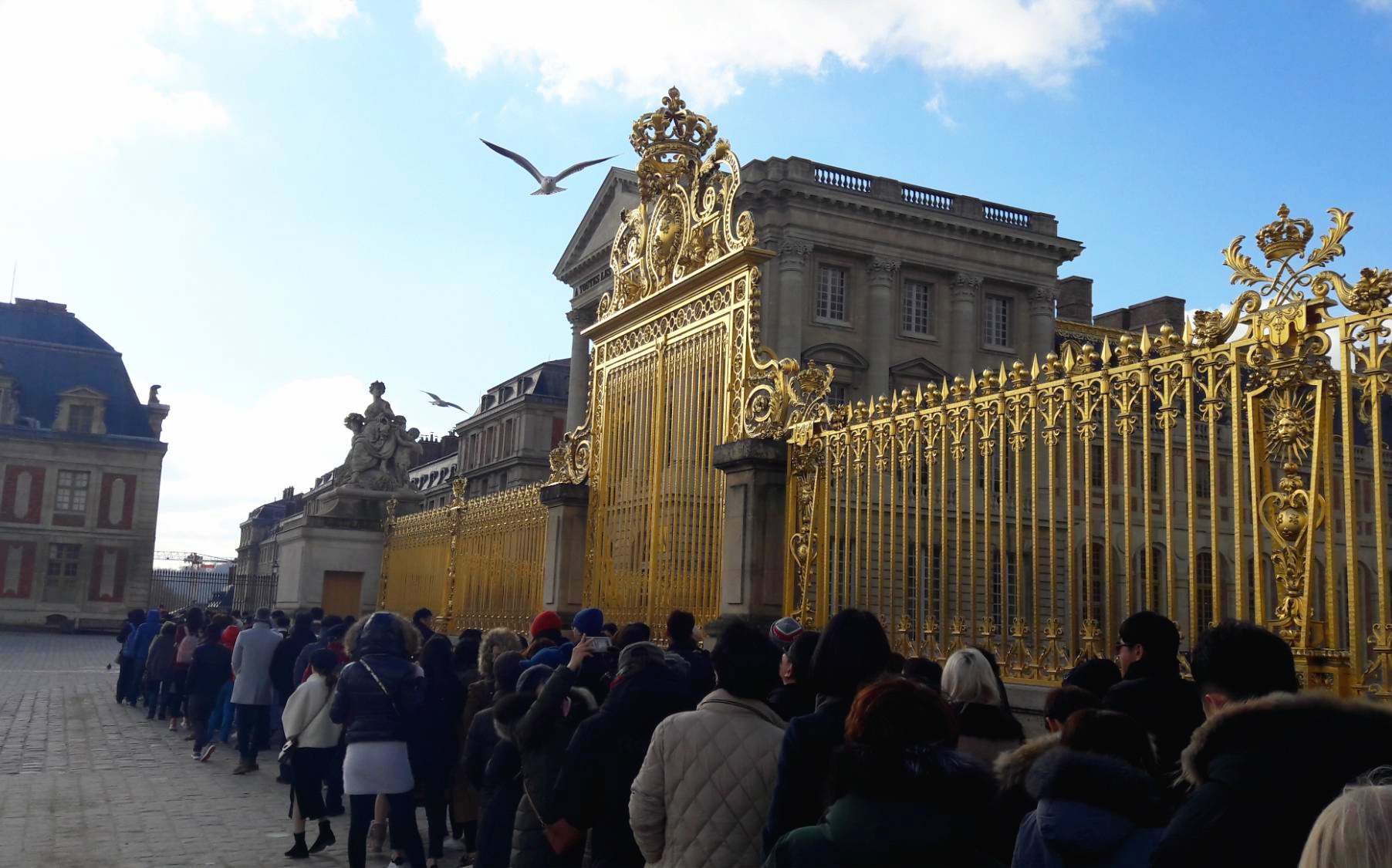 베르사유 궁전 대기줄에서
