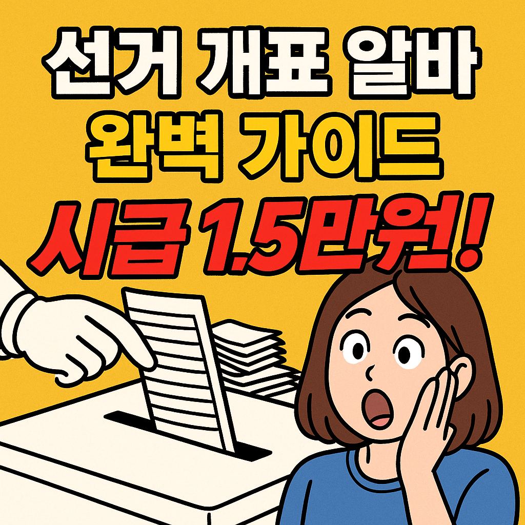 선거 개표 알바 블로그 섬네일