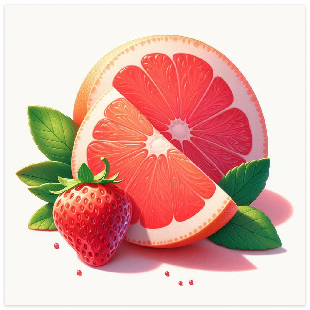 눈에 좋은 음식 자몽과 딸기