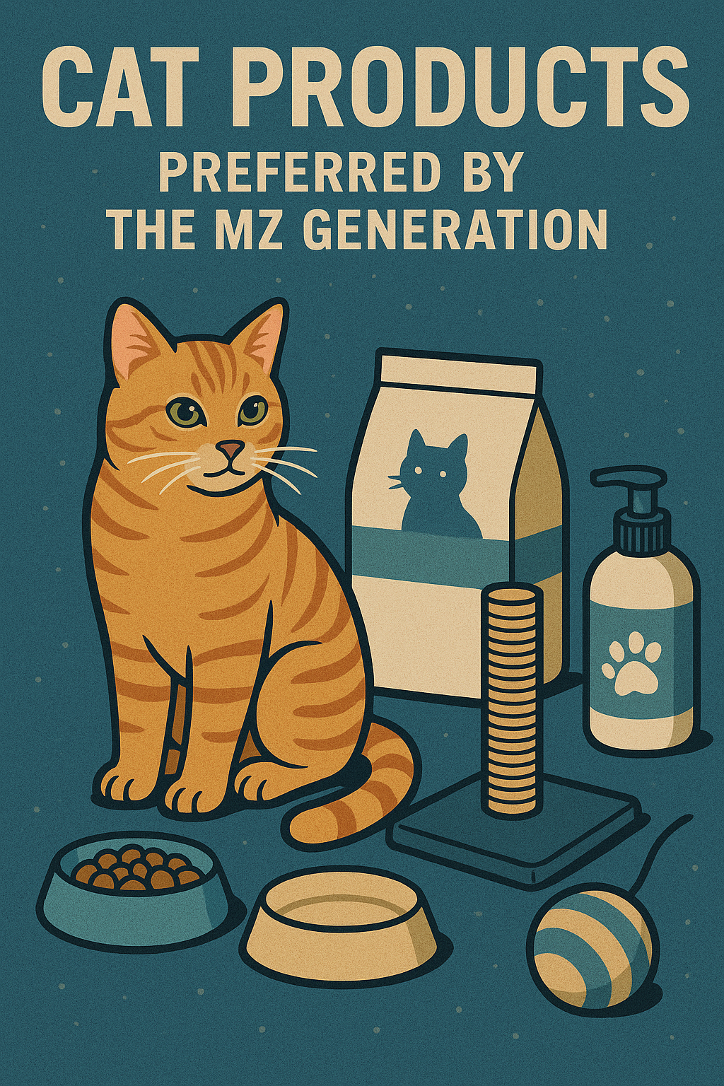 MZ세대 고양이 용품 브랜드 관련 이미지