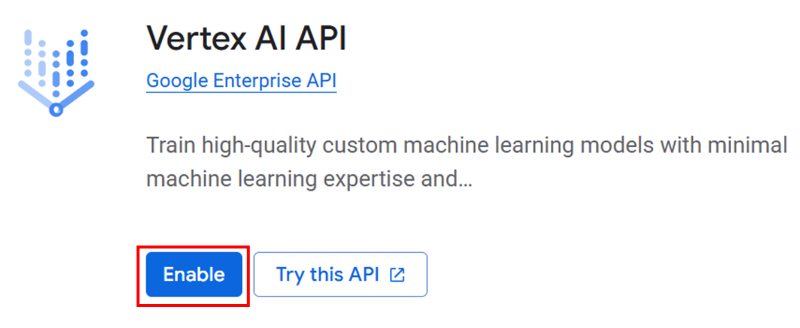Vertex AI API