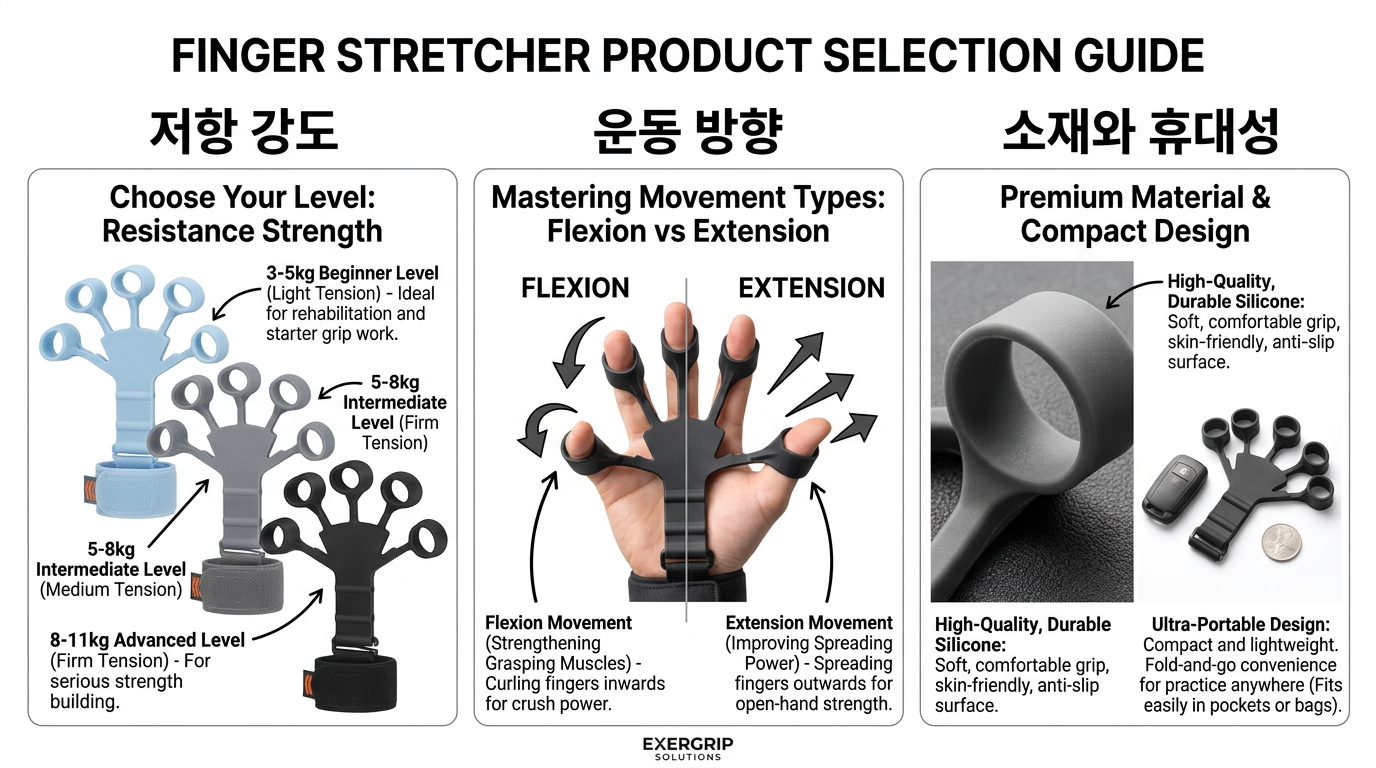 손가락 스트레처 종류 고르는법 비교