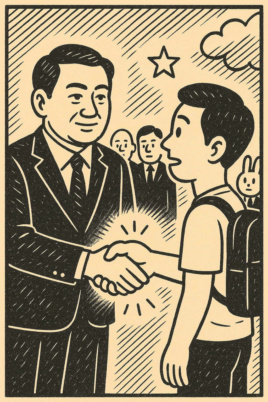 대통령과 악수하는 꿈