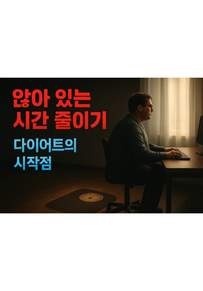 1.앉아 있는 시간 줄이기, 다이어트의 시작점