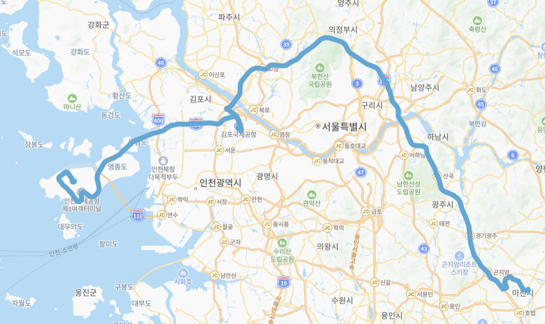 서울-이천-인천-8829번-버스-노선-지도