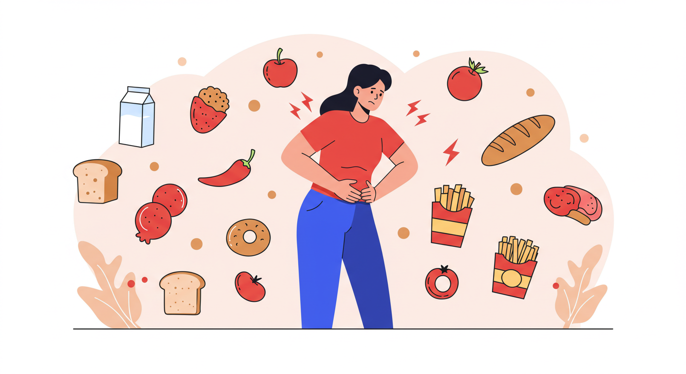 음식 알레르기, 불내증, 식후 복통