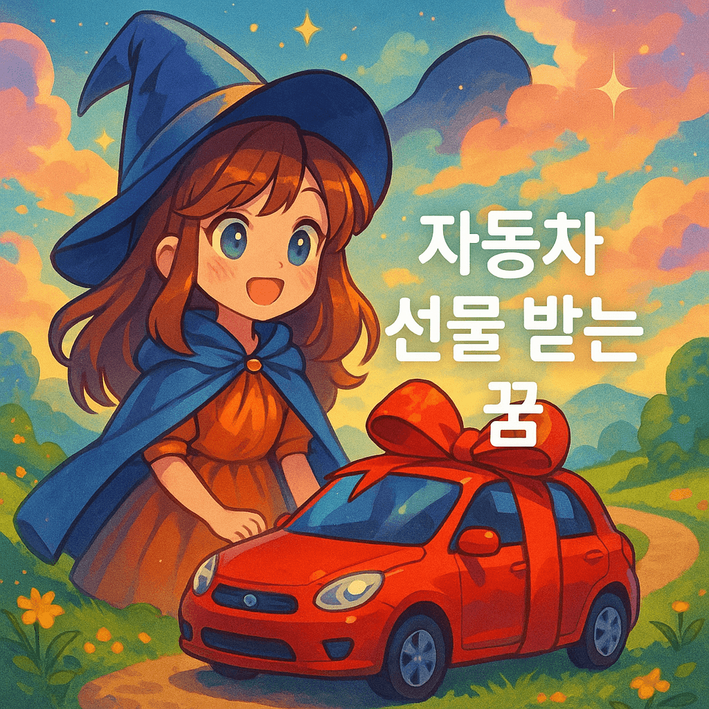 자동차 선물 받는 꿈