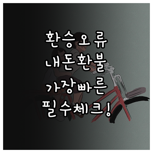 대중교통 환승 오류 시 요금 환불 받..