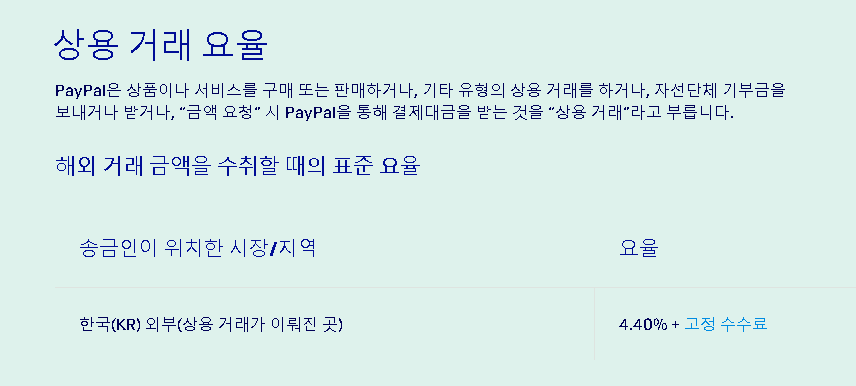 페이팔 수수료