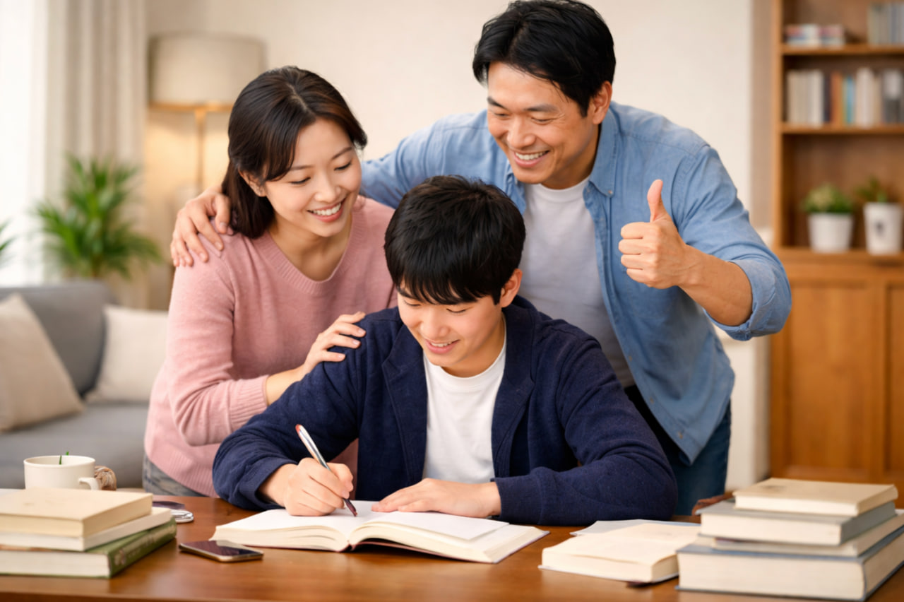 학부모의 입시 지원에 대한 이미지