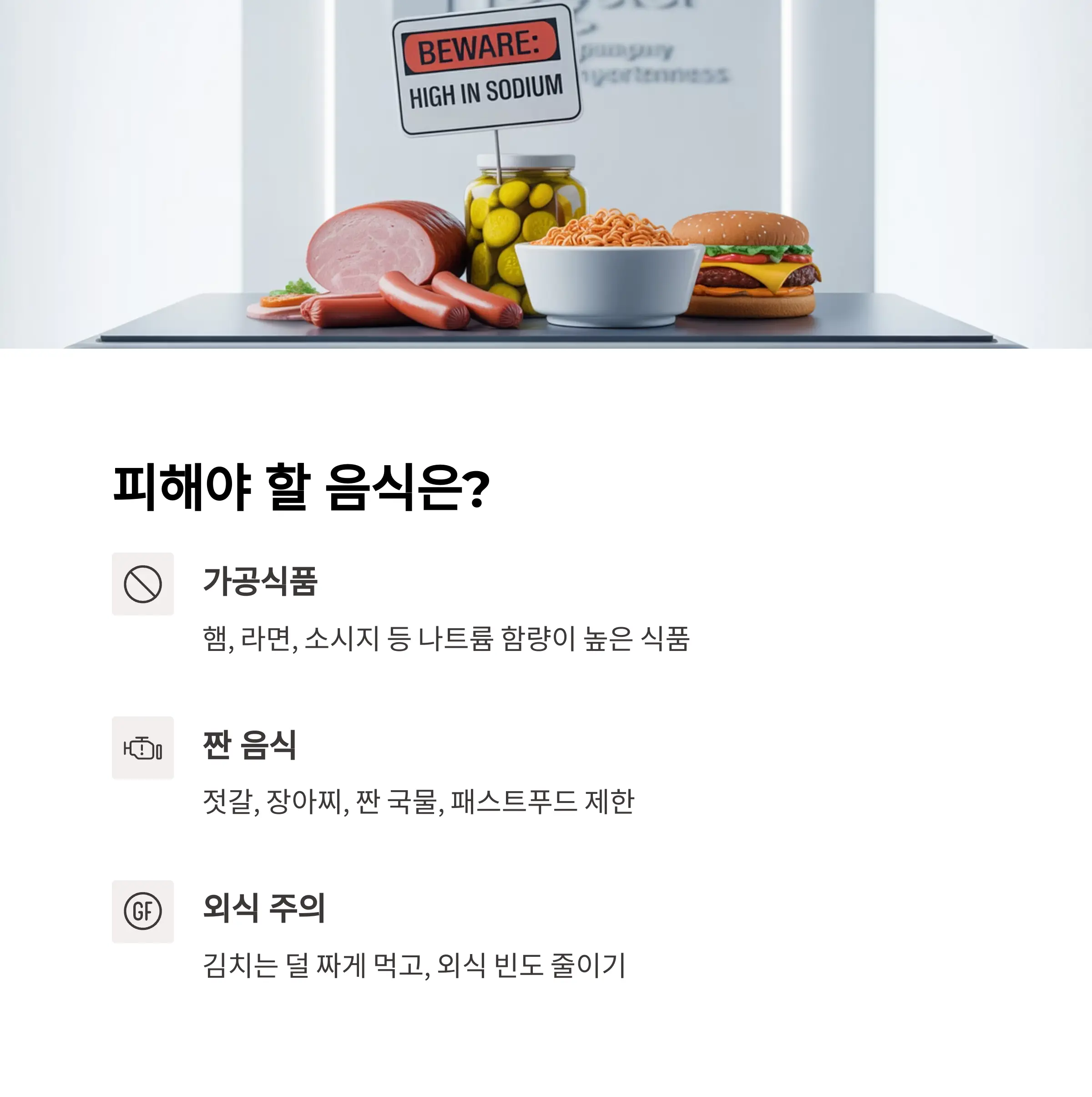 피해야 할 음식은