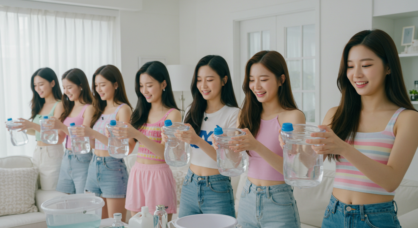 물을 보관하는 여자들