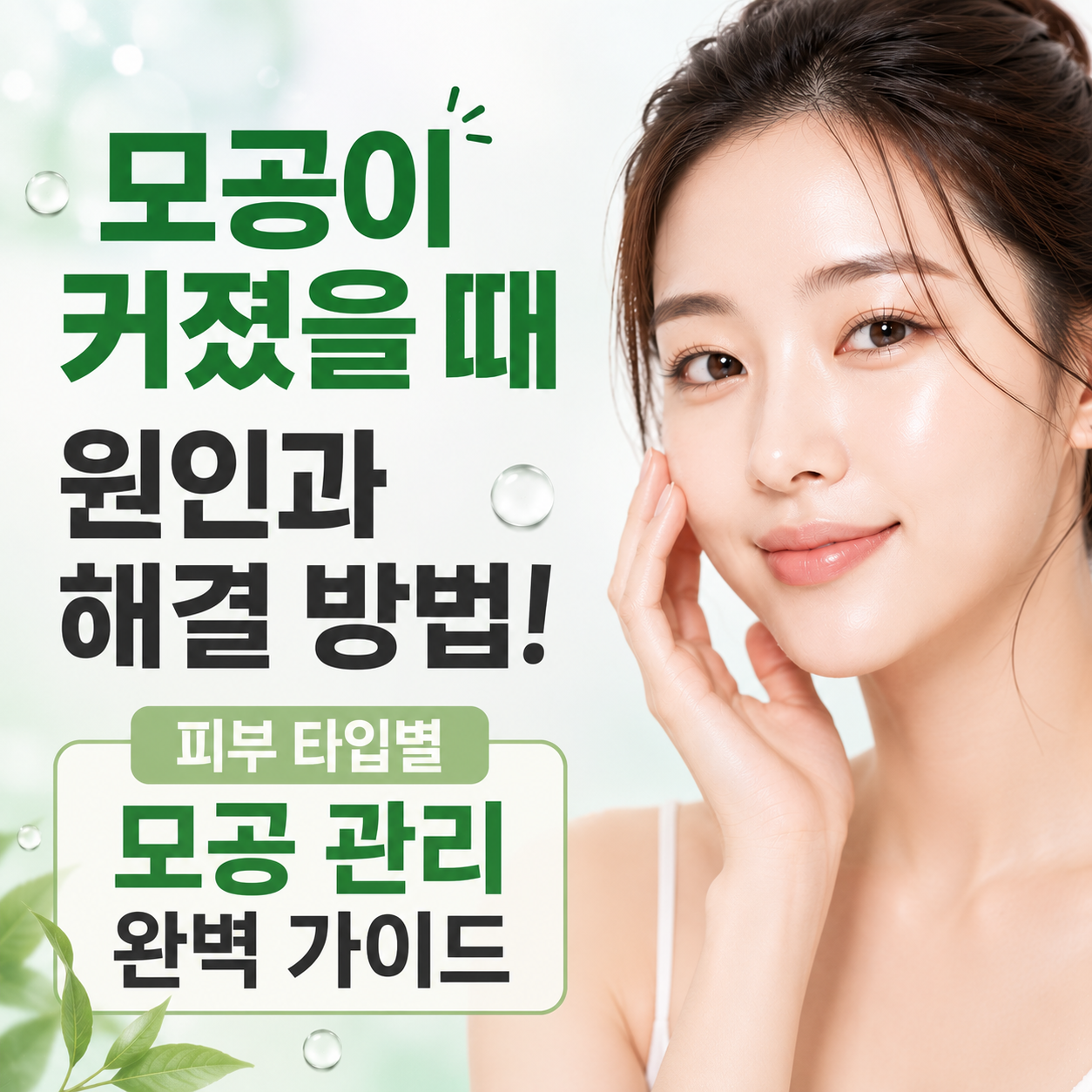 모공이 커졌을 때 원인과 해결 방법