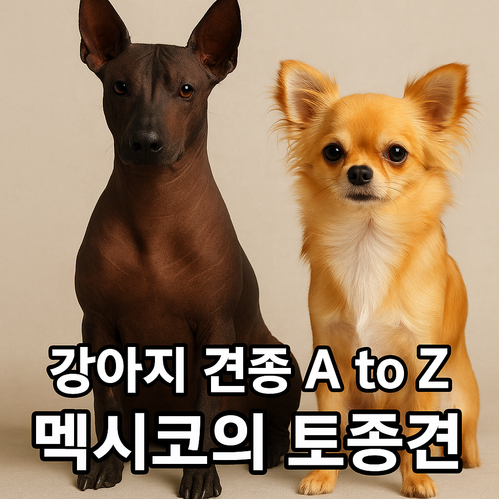멕시코의 토종견 이미지 &ndash; 태양의 신이 사랑한 개, 아즈텍 문명의 후예