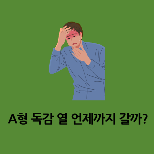 A형 독감 열 언제까지 갈까
