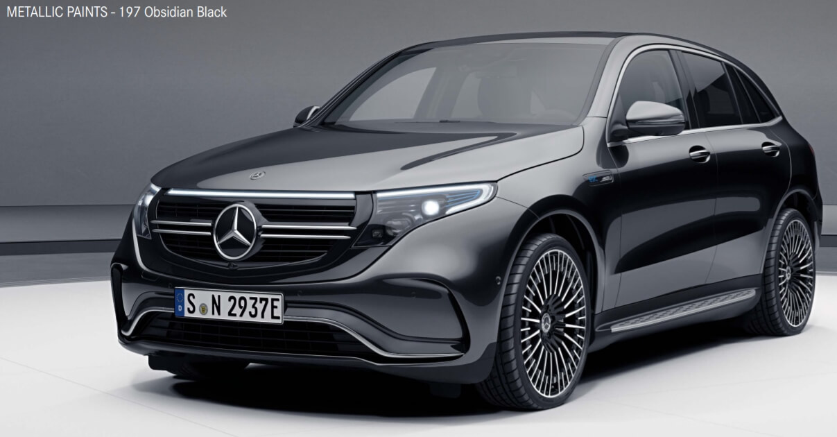 Obsidian Black(색상 코드 : 197) 벤츠 EQC 색상코드 - Obsidian Black(색상 코드 : 197)