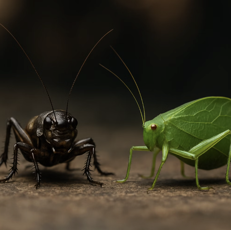여치와 베짱이&amp;#44; 소리가 달라요