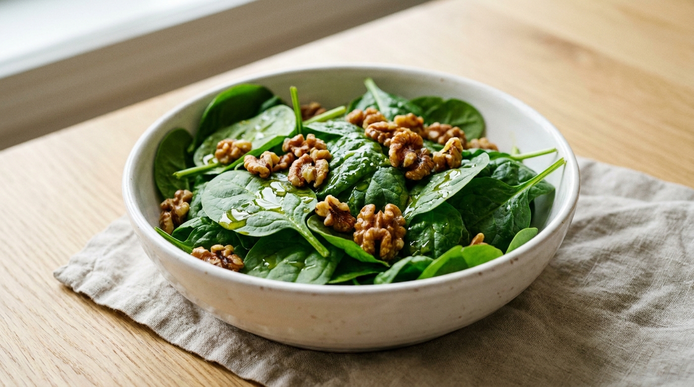 황반변성을 예방하고 눈의 노화를 늦춰주는 루테인이 가득한 싱그러운 초록빛 시금치 요리