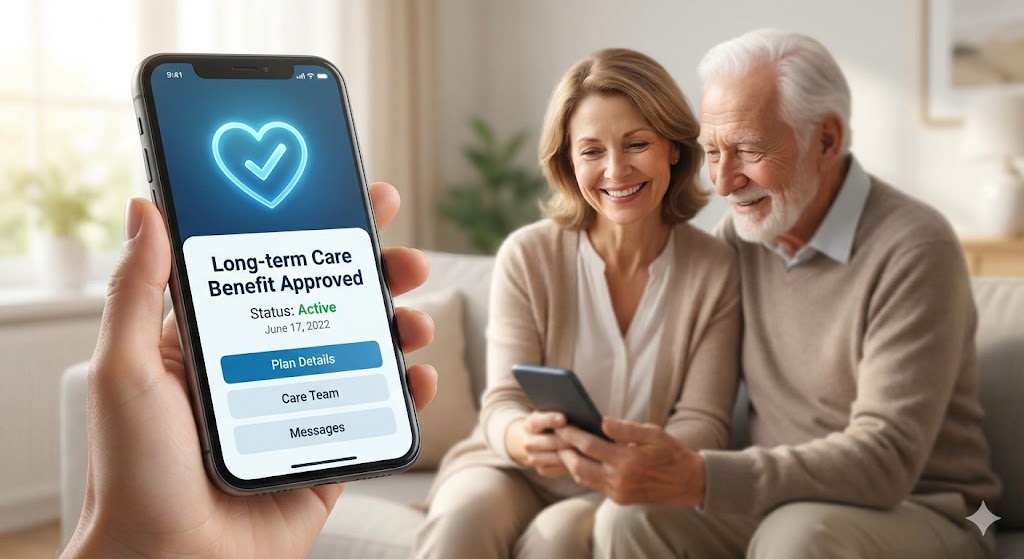 장기요양 혜택 신청 완료