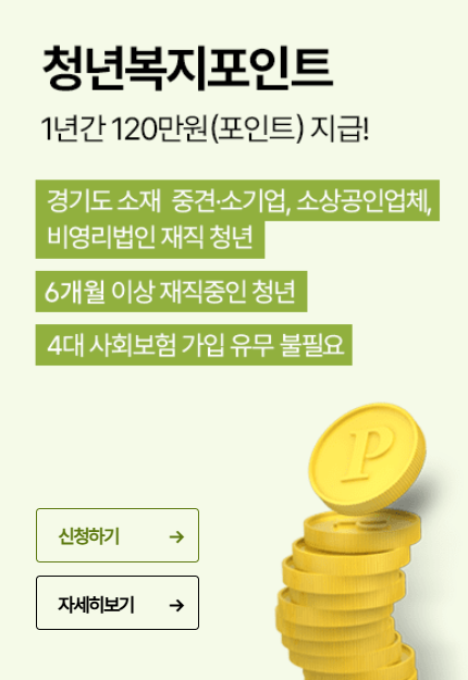 2025 경기도 청년복지포인트 2차 신청방법