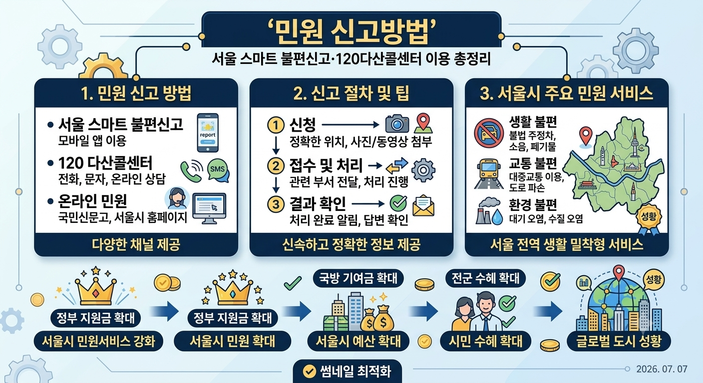 민원 신고방법 총정리! 서울 스마트 불편신고와 120다산콜센터 활용법