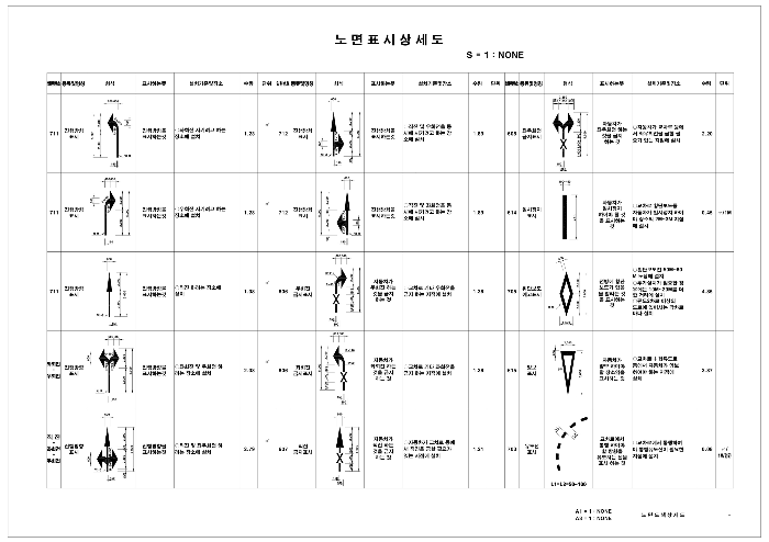 노면표시 상세도