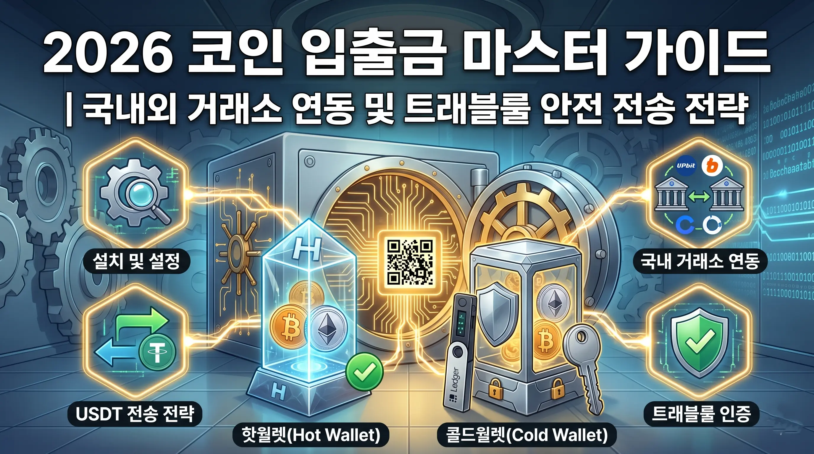 코인 입출금 마스터 가이드 2026 ❘ 국내외 거래소 연동 및 트래블룰 안전 전송 전략