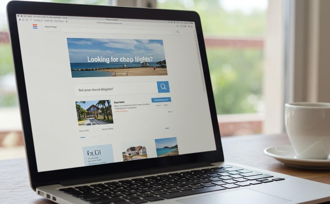 노트북, 키보드, 커피잔