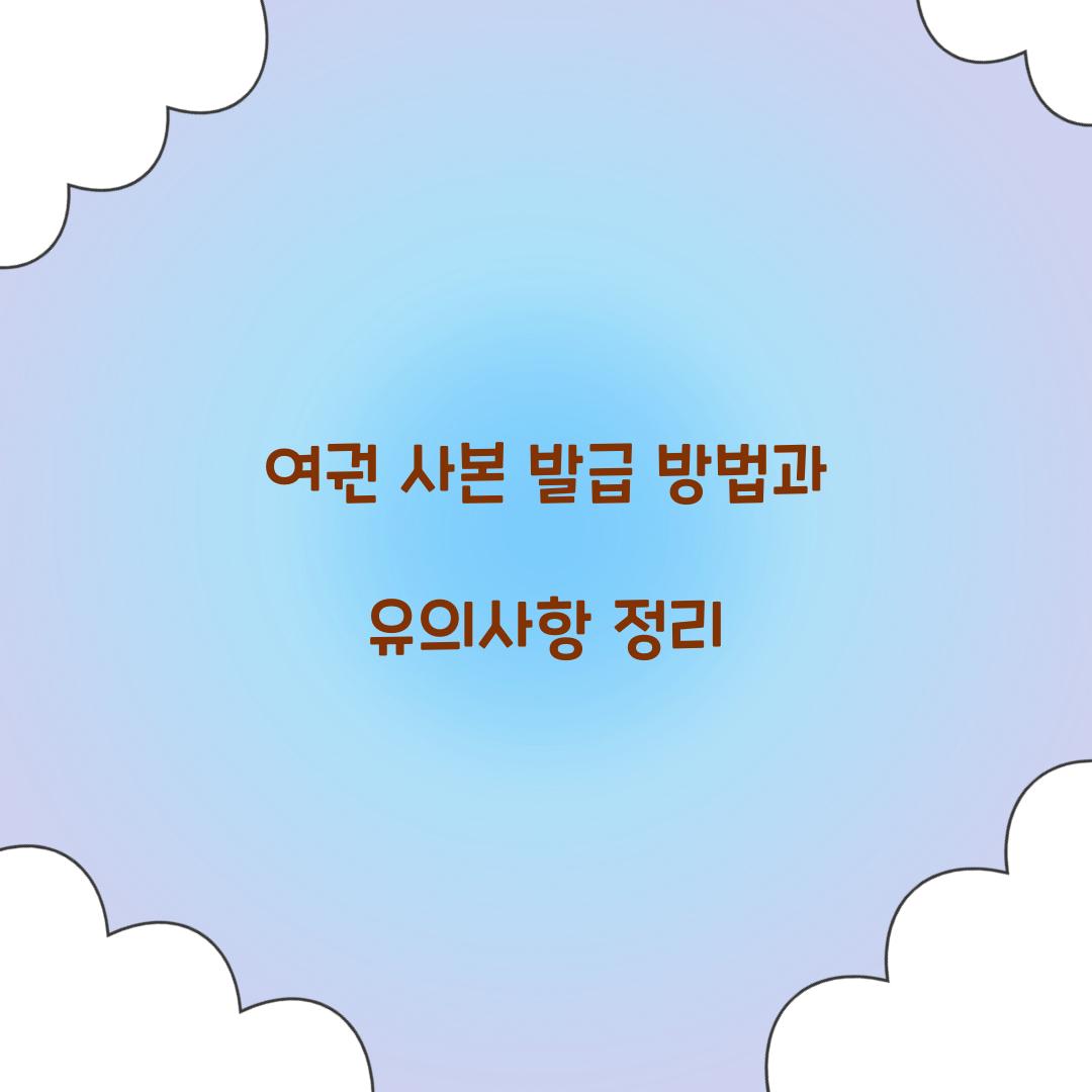 여권 사본 발급